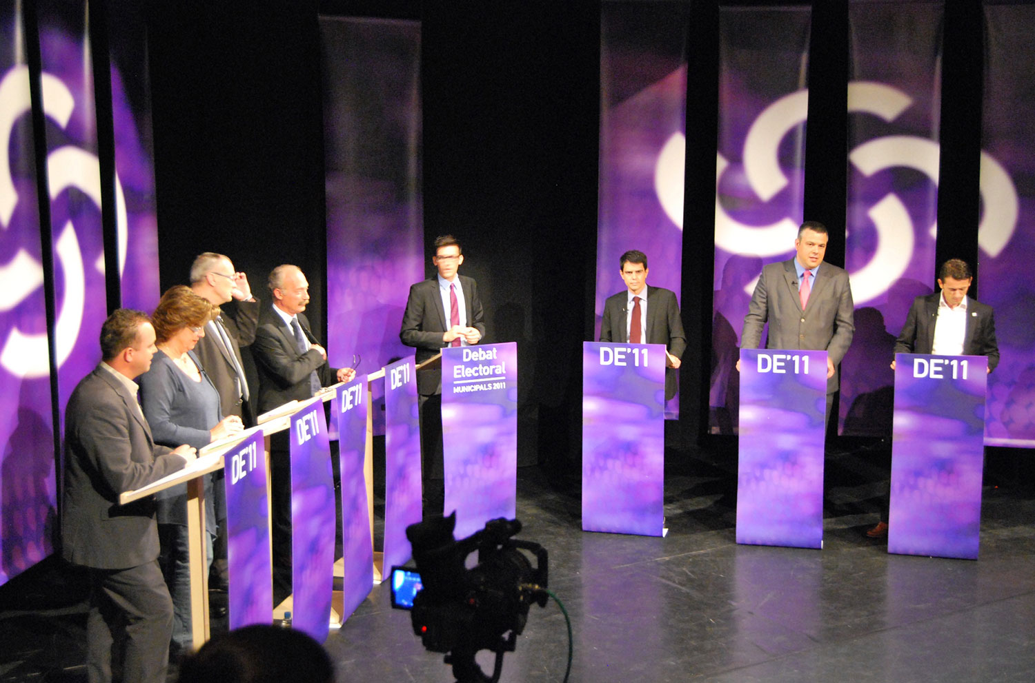Rodatge per televisió al Teatre de l'Aurora